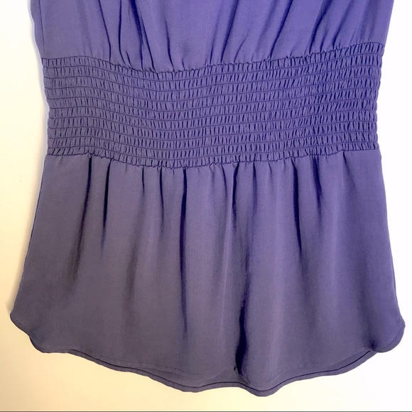 Banana Republic Cinched Waist Blouse Top Purple XS - Picture 4 of 5